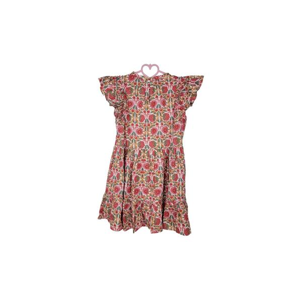 Caroline Constas Strawberry Dress New York Print Flutter Sleeve Mini XS X Small - Picture 2 of 8